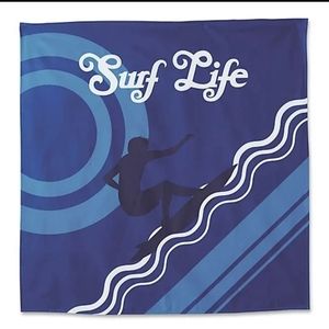 Hang Ten Pismo Beach Surf Life Wall Tapestry- 57 x 57 XXL BNWT SO